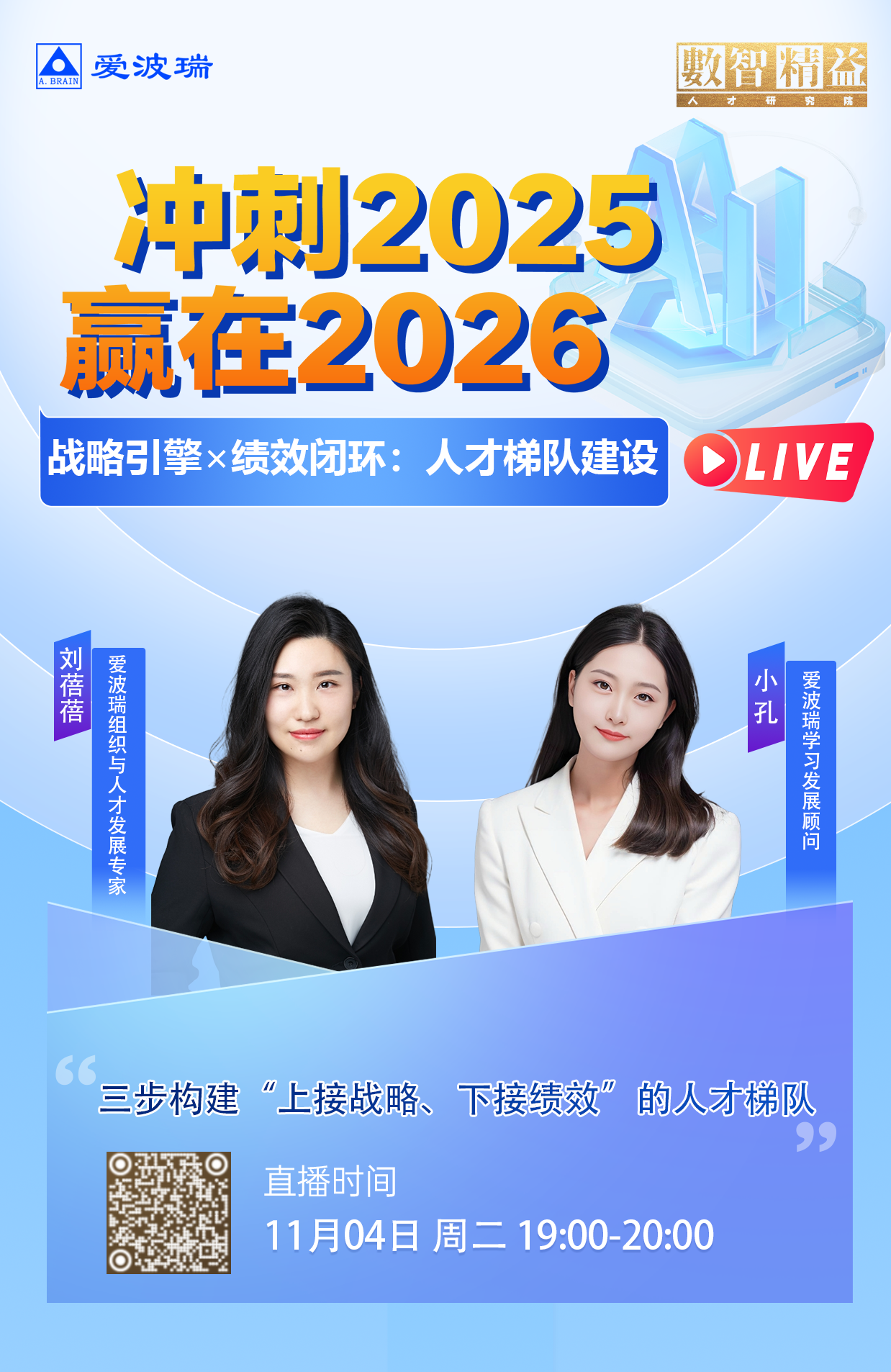 11月4日晚7点 战略引擎x绩效闭环:人才梯队建设